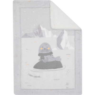 KikkaBoo Супер меко бебешко одеяло с шерпа 80/110 см Seally Me (kikka-31103020157)