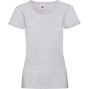 Fruit of the Loom lady-fit valueweight t / Дамска тениска с къс ръкав - светлосив меланж xxl (16137261005)