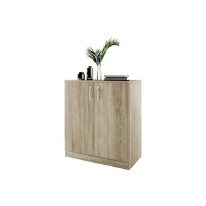 Bogdan Furniture I Шкаф Мебели Богдан Модел 276/ 3009, с два рафта, плавно затваряне, Сонома тъмна
