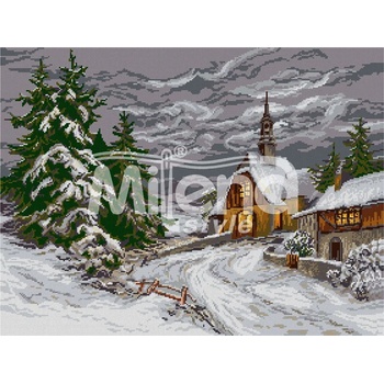 Milena Style Горски параклис - гоблен със схема конци Ariadna 1: 1