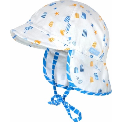 Maimo Baby-Cap With Visor Beach lightbluette-gelb-strand