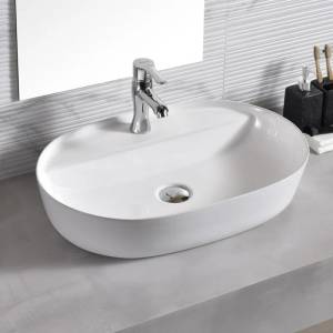 Inter Ceramic Порцеланов умивалник 882 БЯЛ (882)