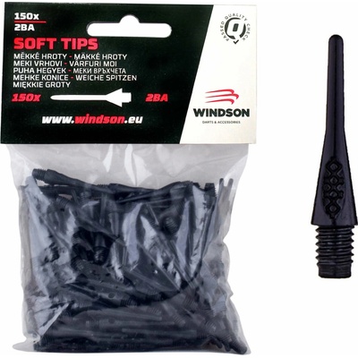 Windson Micro Plastové hroty 18 mm, 150 ks, černé – Sleviste.cz