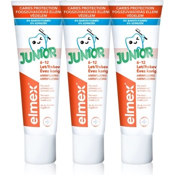 Elmex Junior 6-12 pro děti 3 x 75 ml