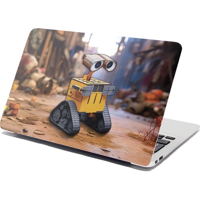Sablio Samolepka na notebook Wall-E robot Město - 29x20 cm