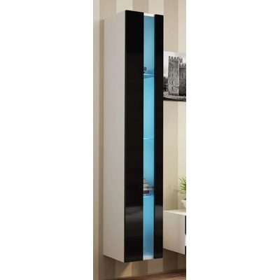Cama meble Cama Етажерка VIGO NEW 180/40/30 бяло/черно гланц (WIO180 VIGO b/c)