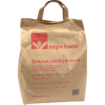 Mlýn Hamr Ovesné vločky krmné 5 kg