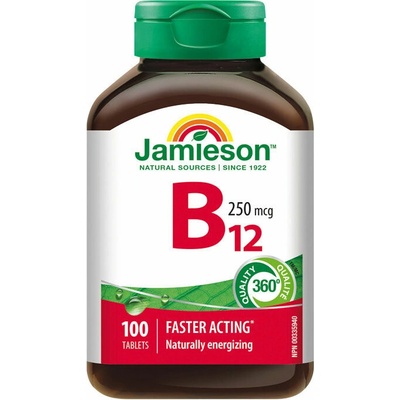 Jamieson Vitamín B12 250 mcg 100 tabliet