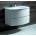 InterCeramic Конзолен шкаф за баня InterCeramic ICP 8055 W с матиран стъклен умивалник - PVC, 2 чекмеджета (ICP 8055 W)