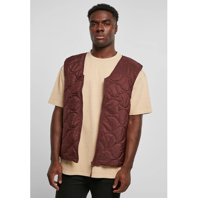 Urban Classics Мъжки елек в тъмночервен цвят Urban Classics Zipped GiletUB-TB5902-01151 - Тъмночервен, размер XXL