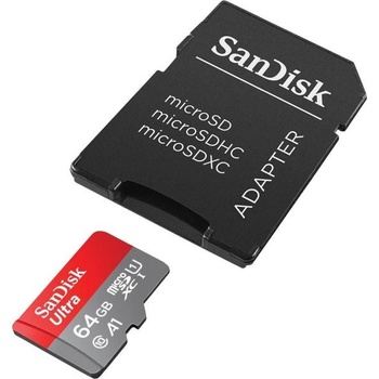 Image 1 of SanDisk Ultra microSDXC 64GB UHS-I/A1 (SDSQUAB-064G-GN6MA/215421)