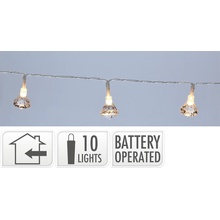 Metalac Svietiaca reťaz Hviezda 10 LED zlatá