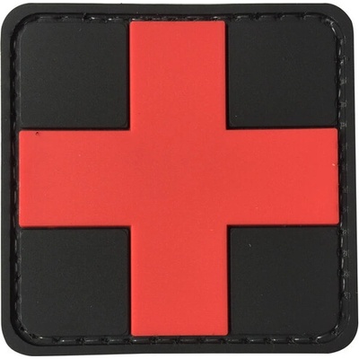 WARAGOD Nášivka 3D Medic čierna 5x5cm