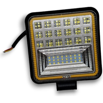 Pracovné LED svetlo 126W DVOJFARBA – Biela a oranžová CREE 42 LED