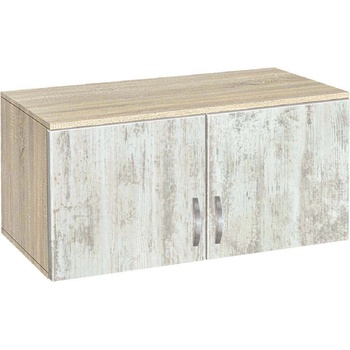 Bogdan Furniture G Надстройка за двукрилен гардероб Мебели Богдан модел bm-ava 2, кристал със сонома