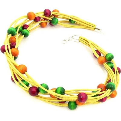 Kouzlo bižuterie dřevěné korále Divoženka na přání 3