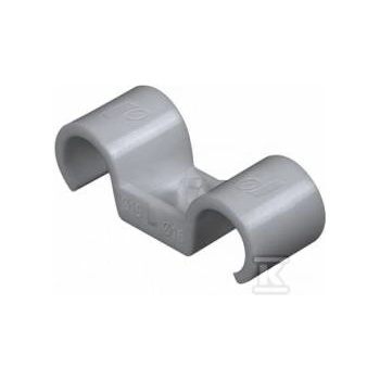 Rawlplug Plastic holder for installation tubes, double, floor-mounted, PA, diameter 16 mm R-SC40-PCD-16
