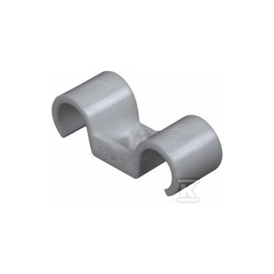 Rawlplug Plastic holder for installation tubes, double, floor-mounted, PA, diameter 16 mm R-SC40-PCD-16