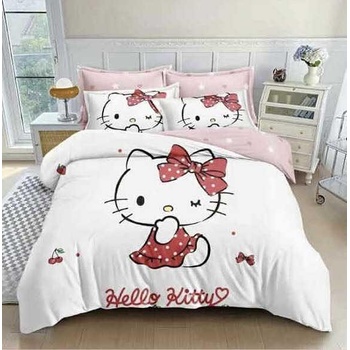 YO Спален комплект от 6 части без ластик -Hello Kitty