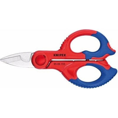 KNIPEX nůžky elektrikářské, nerez, tvrdost 56 HRC, vícesložková rukojeť se skelným vláknem 9505155SB – Zboží Mobilmania