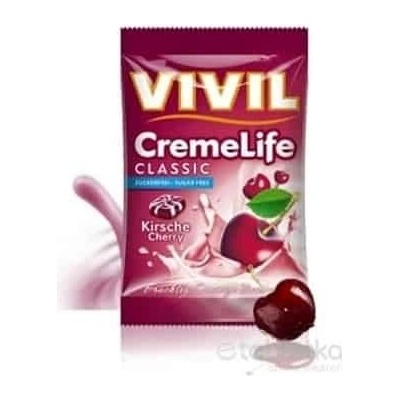VIVIL BONBONS CREME LIFE CLASSIC s višňovo-smotanovou príchuťou bez cukru 110 g