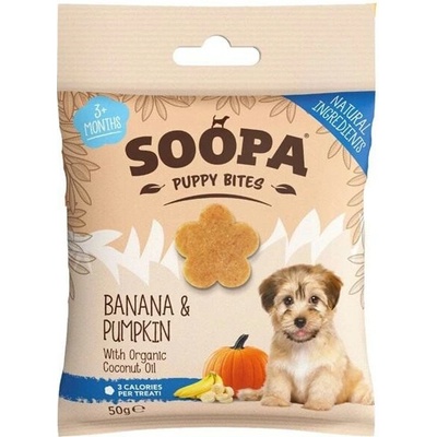 Soopa Healthy Bites Puppy maškrty s banánom a tekvicou 50 g