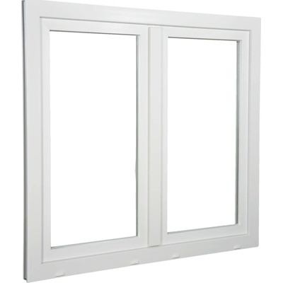 Aluplast Plastové okno dvoukřídlé bílé 800 x 800 mm Pravé, Dvojsklo Ug= 1,1