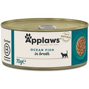 Applaws Ocean Fish in broth - Месни хапки океанска риба в бульон 70 гр 1005CE-A