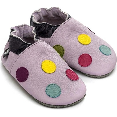 Liliputi detské papučky Soft Paws Rainbow Dots fialové