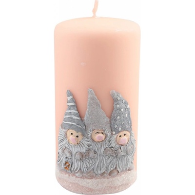 Ceramicus TRPASLÍCI VÁLEC vánoční d7x14cm růžová