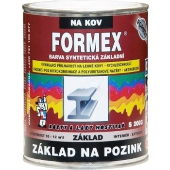 Barvy a laky Hostivař Formex S 2003 základná farba na pozink 110 šedý 0,6 l
