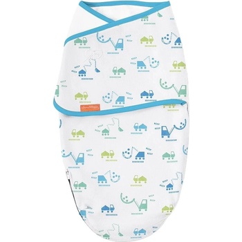 SwaddleMe Памучна пелена Swaddleme - Whisper Quiet-Building Blocks, 0.5 Tog (58806BDSV)