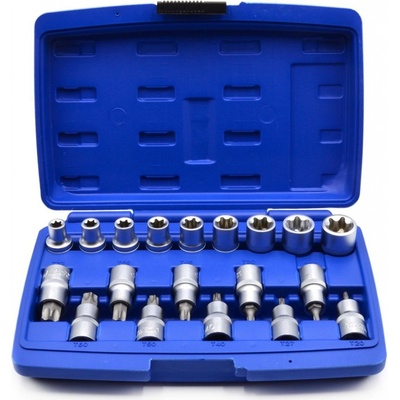 Sada nástrčných hlavic a bitů TORX 1/2", 19ks GEKO G13565 – Sleviste.cz