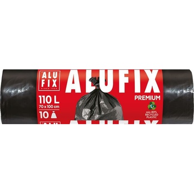 ALUFIX Vrecia na odpadky extra silné 110 l 33µm 10 ks čierna