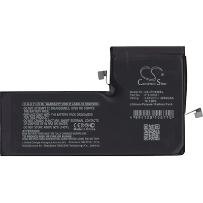 Cameron Sino Батерия за iPhone 11 Pro Max CAMERON SINO Li-Polymer 3.83V/3950mAh, съвместима с Apple 616-00351, ЧЕРНА CS-IPH130SL (CS-IPH130SL)