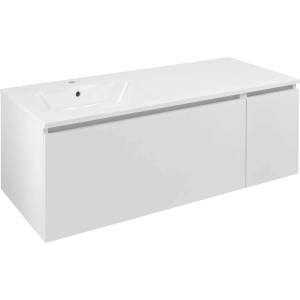 SAPHO Lorea - Шкаф за мивка 120x46x52 см, 1 врата, 1 чекмедже, ляв, матово бял LE090-3131-L-01 (LE090-3131-L-01)