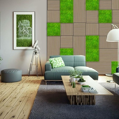 Jangal Modular Wall Nature Moss BRIGHT GREEN 11102 520 x 520 mm 0,2704m²