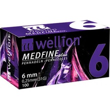 Wellion Medfine Plus jehly 31Gx6 mm 100 ks