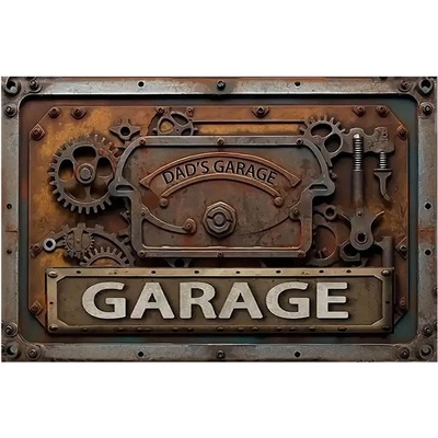 Ceduľa Dads Garage