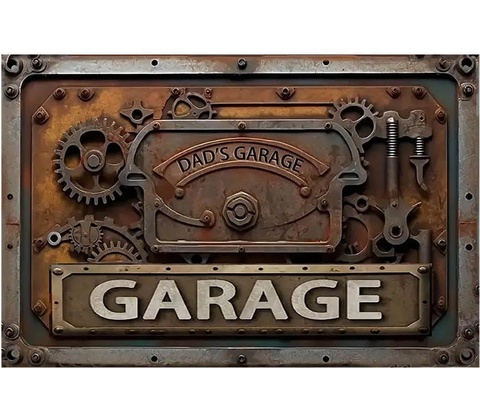 Ceduľa Dads Garage