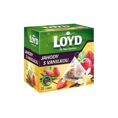 Loyd čaj jahody a vanilka pyramidový 20 x 2 g