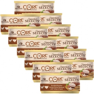 Wellness Core Signature Selects Chunky Chicken & Turkey 12 x 79 g