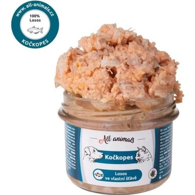 All Animals kočkopes Losos ve vlastní šťávě 200 g
