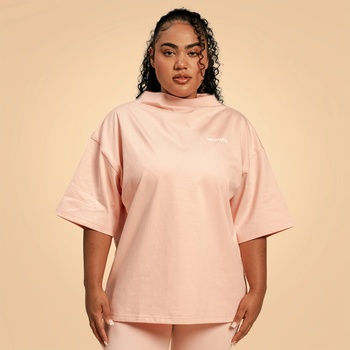 GymBeam BeastPink Дамски топ Bliss Oversized Pink XS