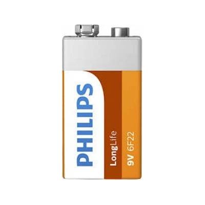 Philips LongLife 6F22L1F/10 батерия за домакински уред Акумулаторна батерия 9V Цинк-въглерод (Phil-6F22L1F/10)