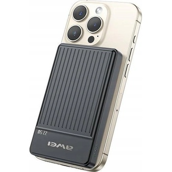 Awei P33K MagSafe безжична зарядна батерия 10000mAh 22, 5W черна (AWE000195)