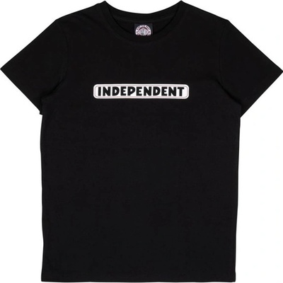 INDEPENDENT triko Youth Bar Logo T Shirt Black BLACK