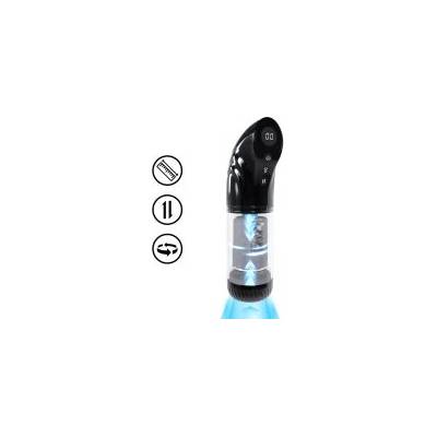 Shots Toys StrokeMate вакуумен мастурбатор с ротация и тласкащи движения (P26190)