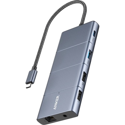 Anker Anker 565 11в1 USB-C хъб, 10Gbps, USB-C, PD, Ethernet, черен (A83880A1)