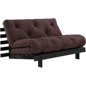 Karup Design Тъмнокафяв разтегателен диван 140 cm Roots Black Night - Karup Design (123402715140)
